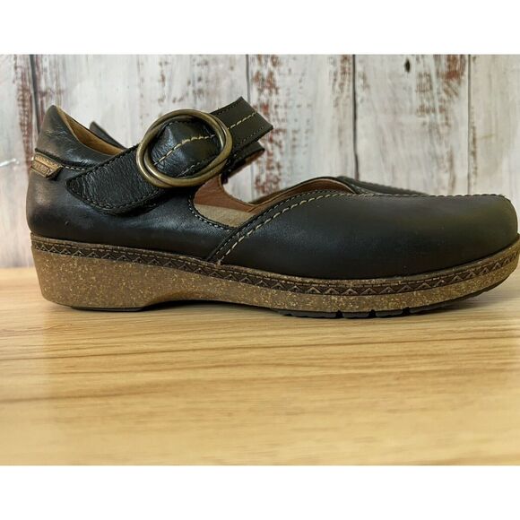 PIKOLINOS Granada Mary Jane Leather Black Leather Size 8.5 US/39 EU - Picture 3 of 7